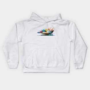 Levitating Boat Kids Hoodie